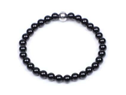 Náramek černý achát 6mm