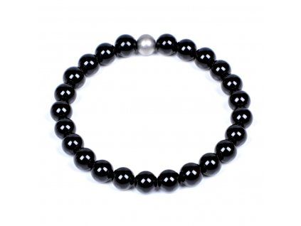 Korálkový náramek Simple Black – celkový pohled