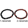 Náramky pro páry - achát a dřevěný náramek – výběr varianty