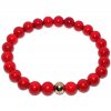 Dámský náramek z jedeitu červené barvy