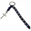 Růženec na klíče sokolí oko a chirurgická ocel
