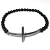 Pánský náramek s křížem z chirurgické oceli