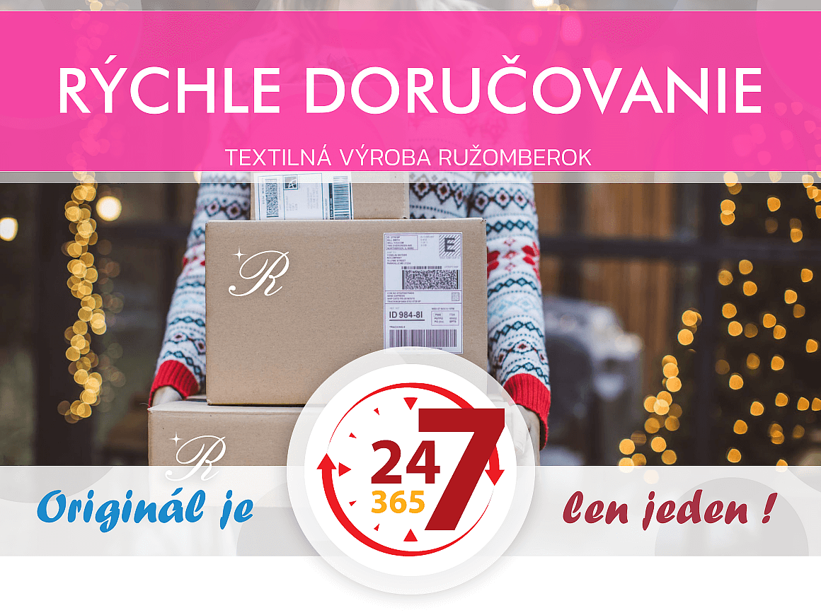 OBLIEČKY RUŽOMBEROK - RÝCHLE DORUČENIE