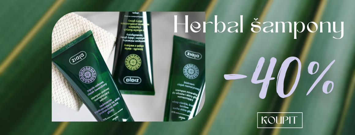 40% Ziaja herbal šampony