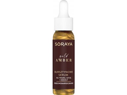 5901045088235 02 o SORAYA Gold Amber Jantarové sérum proti vráskám na obličej, krk a dekolt 30ml R10395