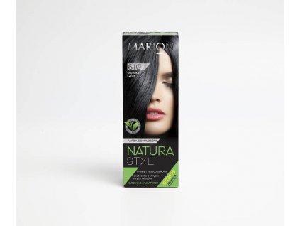 marion natura styl  barva na vlasy deep black 80ml+10ml