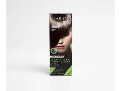 marion natura styl  barva na vlasy dark brown 80ml+10ml