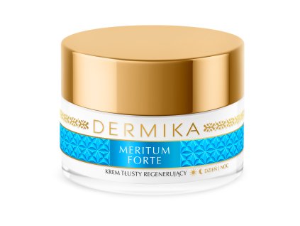 DERMIKA MERITUM FORTE Krem tłusty regenerujący dzień noc 50 ml EAN 5902046768881 słoik (2)