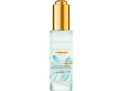DERMIKA MAESTRIA Luksusowe serum przeciwzmarszczkowe na dzień i na noc 30 ml EAN 5902046769345 butelka