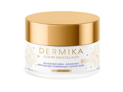 DERMIKA LUXURY NEOCOLLAGEN Kolagenowy krem koncentrat rewitalizujący 80+ 50 ml EAN 5902046768713 słoik