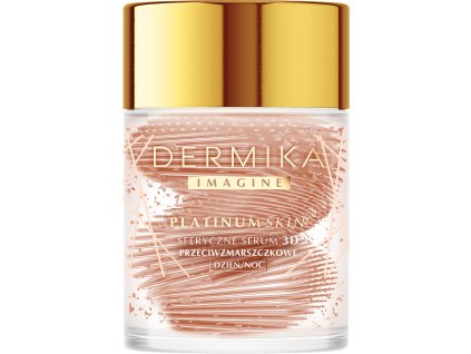 DERMIKA IMAGINE PLATINUM SKIN Sferyczne serum przeciwzmarszczkowe 3D dzień noc 60 g EAN 5902046768300 słoik