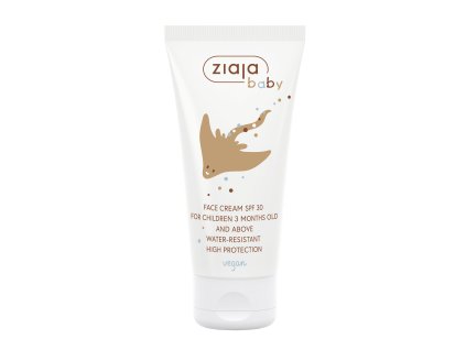 5901887003236 ZIAJA Sun krém na obličej pro děti 3M+ SPF 30 voděodolný 50ml Ziajka