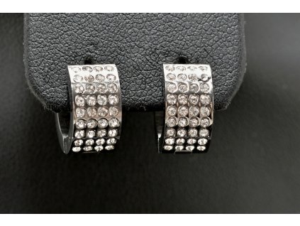 816 1 s0682 top nausnice z chirurgicke oceli s krystalky