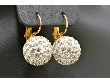 1759 s0994 nausnice koule z chirurgicke oceli gold