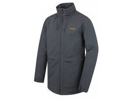 Pánský hardshell kabát Nevr M dk. grey (Velikost XL)