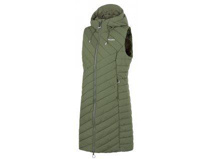Dámská hardshell vesta Napi L khaki (Velikost XS)