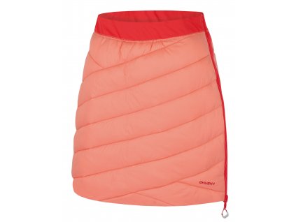 Dámská oboustranná zimní sukně Freez L light orange/red