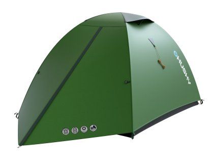 Lehký turistický stan pro 2 osoby Bret 2 zelená (Velikost OneSize)