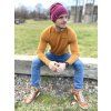 Merino čepice Merhat faded bordo (Velikost OneSize)