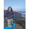 Péřový zimní spacák Dopy -25°C blue/grey (Velikost OneSize)
