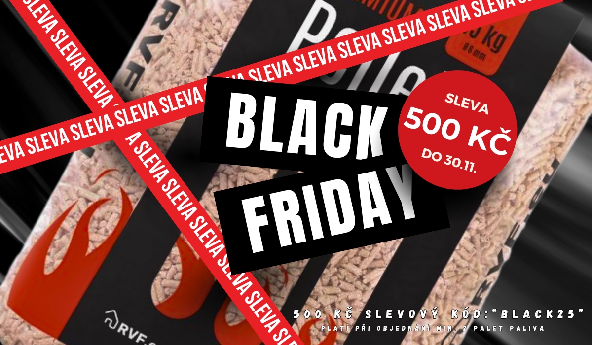 RVF Black Friday - sleva 500 Kč na pevná paliva