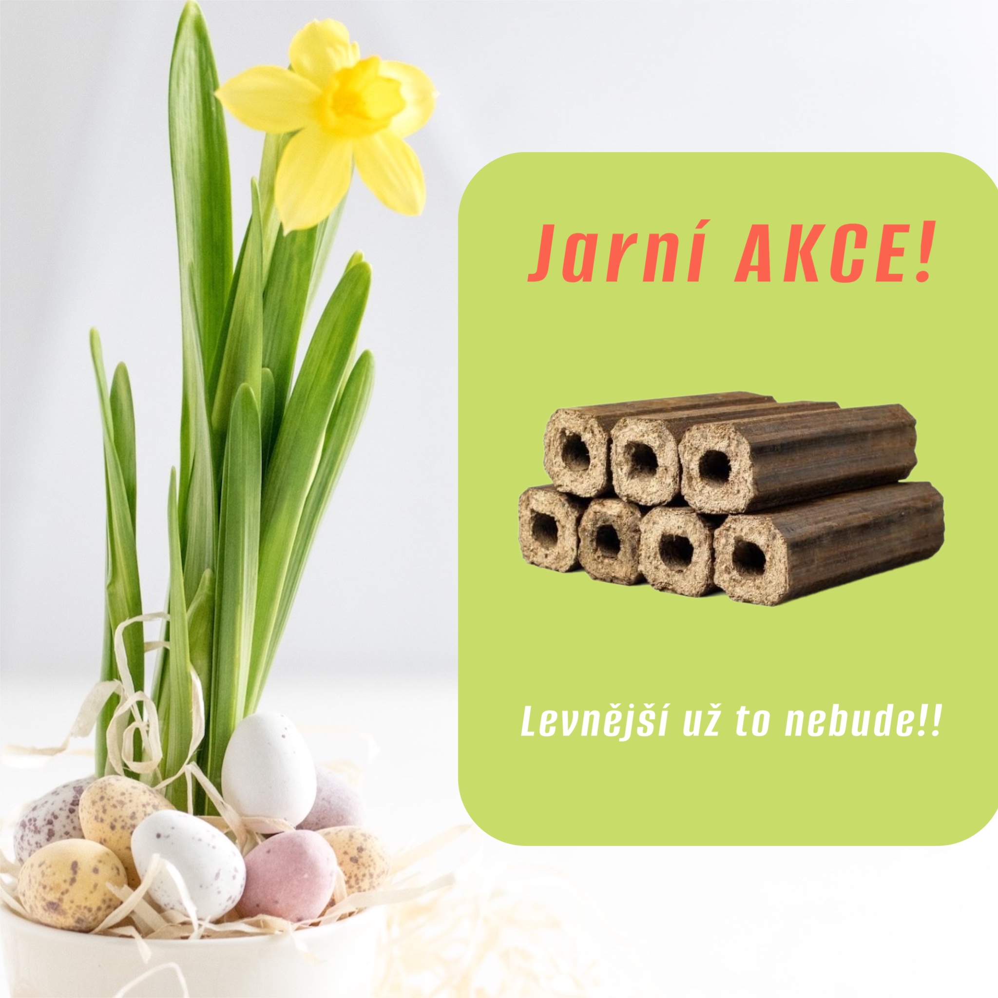 RVF Jarní akce na pelety, brikety, či palivové dřevo
