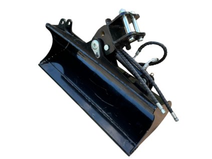 Hydraulická svahová lžíce o šířce 1000 mm pro minibagry o hmotnosti 1000–1800 kg, ideální pro precizní terénní úpravy.