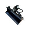 Hydraulická svahová lžíce o šířce 1000 mm pro minibagry o hmotnosti 1000–1800 kg, ideální pro precizní terénní úpravy.