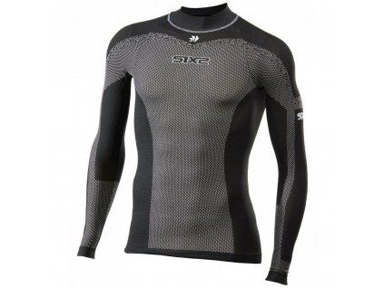 SIXS TS3L BT ultra lehké triko s dl. rukávem a stojáčkem (velikost XS/S, materiál 92% polypropylen, 5% elastan, 3% carbon, váha 0)