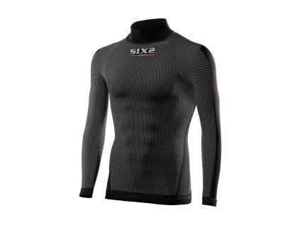SIXS TS3 tričko s dlouhým rukávem a stojáčkem (velikost XS/S, materiál 77% PP, 15% PA, 5% elastan, 3% carbon, váha 0)