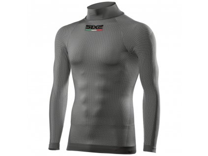 SIXS TS3 tričko s dlouhým rukávem a stojáčkem (velikost XS/S, materiál 77% PP, 15% PA, 5% elastan, 3% carbon, váha 0)