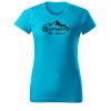 Dámské tričko BASIC134 NoLimit CFMOTO & RWDRACING tyrkysové