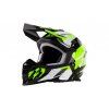MX 633 cross helma černozelená reflex (Velikost L)
