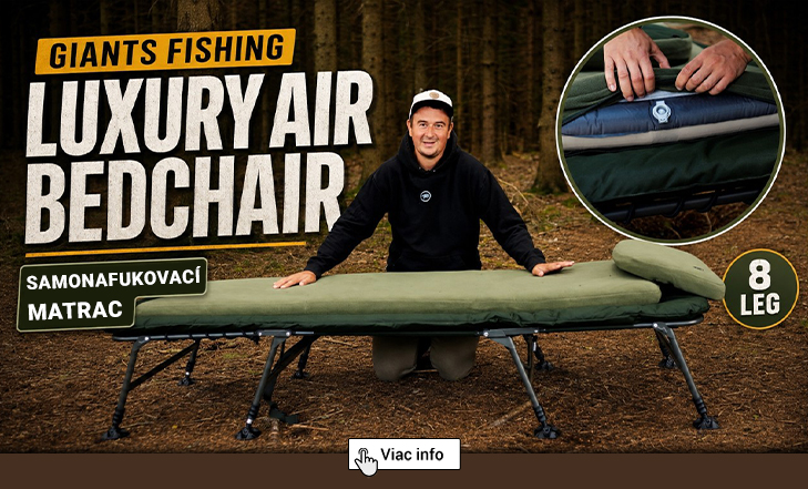 Lehátko Giants Fishing Luxury Air Bedchair 8 Leg