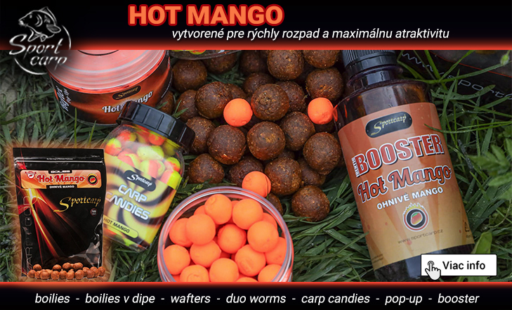 Boilies Sportcarp Hot Mango - ohnivé mango