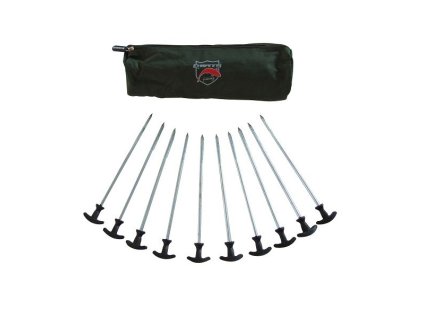 Rybárske potreby - Stanové kolíky Ehmanns Hot Spot Long Steel Bivvy Pegs - dlhé
