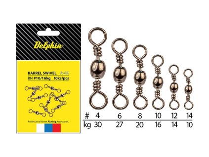 Rybárske potreby - Obratlík Delphin Barrel Swivel A-02