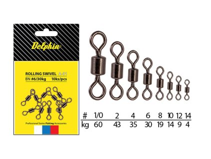 Rybárske potreby - Obratlík Rolling Swivel A-01