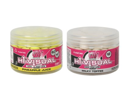 Rybárske potreby - Plávajúce boilies Mainline Hi-Visual Mini Pop Ups 12mm