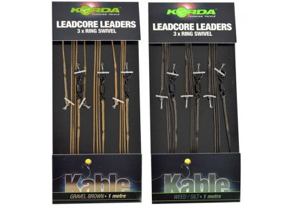 Rybárske potreby - Kompletná montáž s olovenkou Korda Leadcore Leaders Ring 3ks