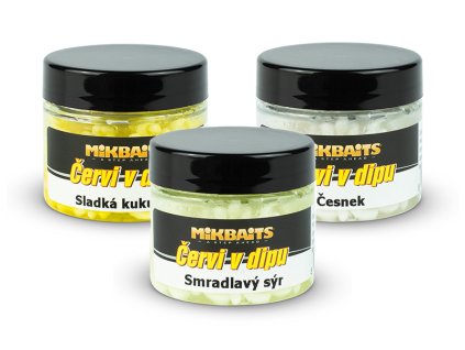 Rybárske potreby - Červy v dipe Mikbaits