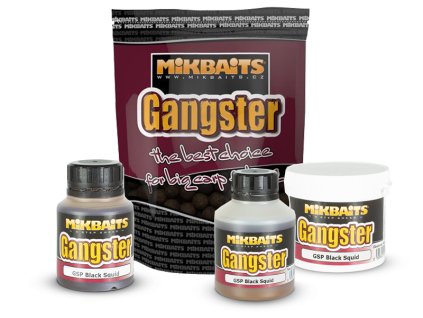 Rybárske potreby - Mikbaits Gangster GSP Black Squid (čierny kalamár)