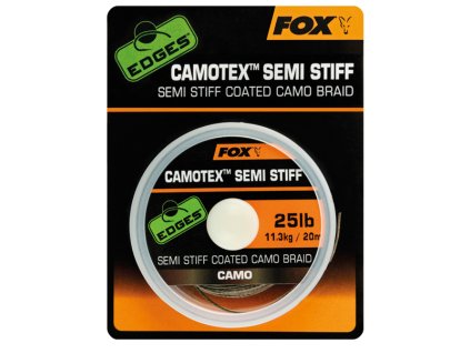 Rybárske potreby - Šnúrka Fox Edges Camotex Semi Stiff Coated Camo Braid
