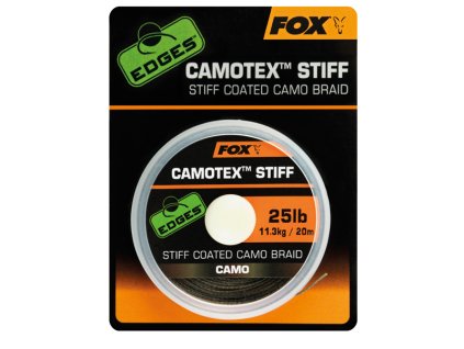 Rybárske potreby - Šnúrka Fox Edges Camotex Stiff Coated Camo Braid