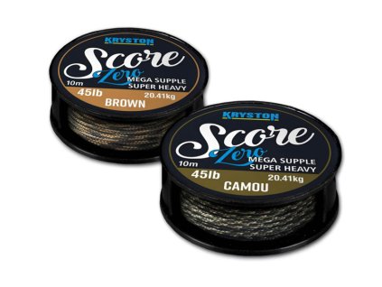 Rybárske potreby - Šnúrka Kryston Score Zero Leadfree 45lb - bezolovnatá super ťažká