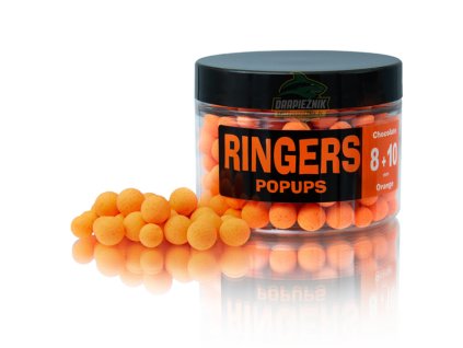 Rybárske potreby - Plávajúce boilies Ringers Pop Ups Chocolate Orange 8 a 10mm