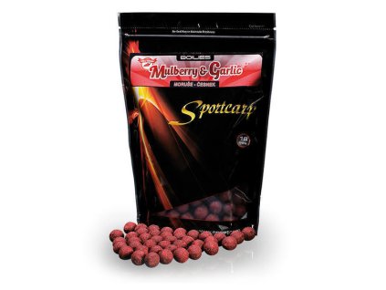 Rybárske potreby - Boilies Sportcarp Mulberry Garlic - moruša cesnak