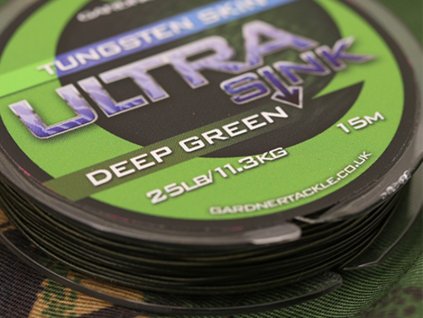 Rybárske potreby - Šnúrka Gardner Ultra Sink Tungsten Skin Deep Green