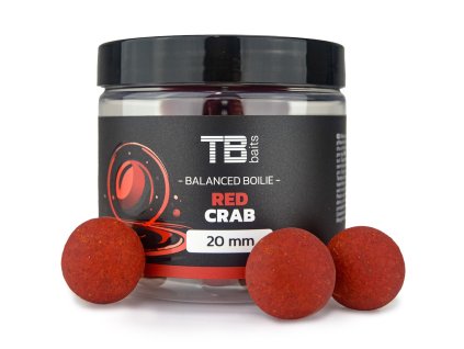 Vyvážené boilies TB Baits Balanced Red Crab + atraktor