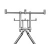Rybárske potreby - Stojan Rod Pod Delphin RPX 4 Silver